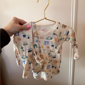 magnetic me baby toddler cozy print two piece pajama set